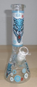 Glass Bong 10 Inch Wolf #2 Redding 420 Cannabis Delivery